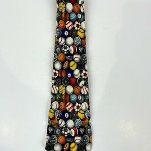 Nicole Miller Vintage Sports Balls Neck Tie